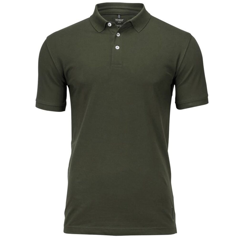 Nimbus Mens Harvard Stretch Deluxe Polo Shirt / Olive